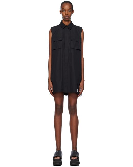 Sacai Black Thomas Mason Edition Minidress