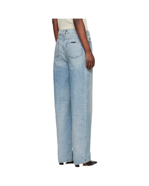 Fear Of God Blue Straight Leg Denim Jeans