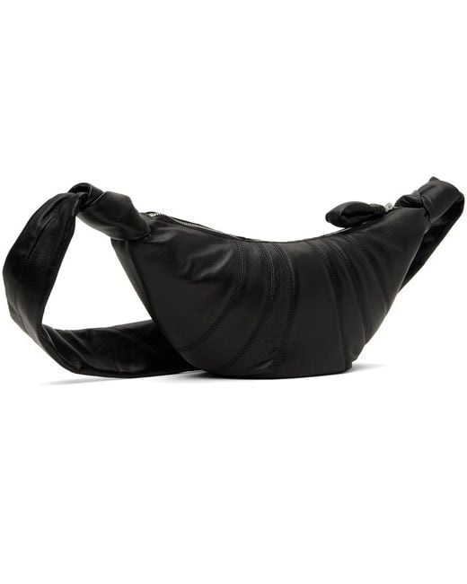 Lemaire Black Small Croissant Bag for men