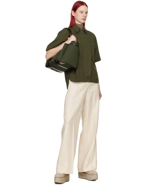 Max Mara カーキ Mela シャツ Green