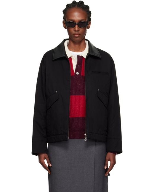 DUNST Black Vintage Padded Work Jacket