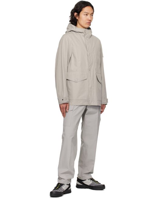 メンズ Stone Island グレー Weatherproof Cotton Canvas コート Multicolor