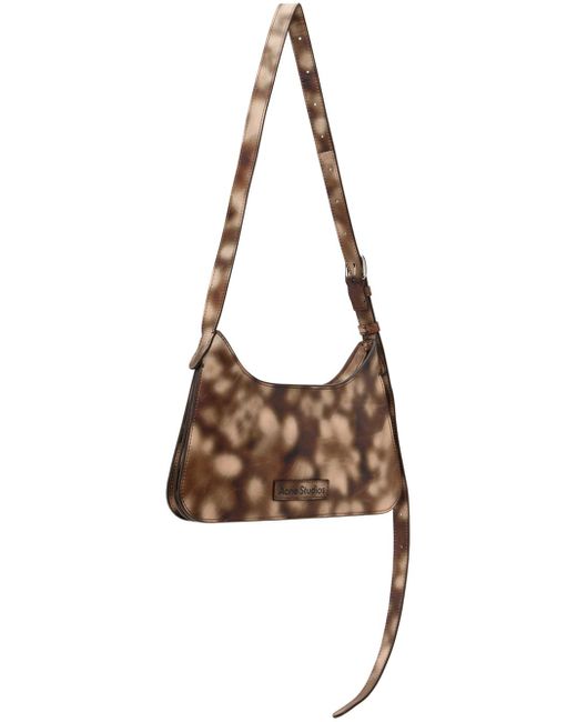 Mini sac à bandoulière platt brun Acne en coloris Brown