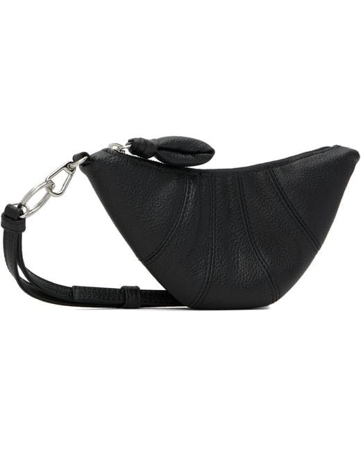 Lemaire Black Cross-body Croissant Coin Pouch for men