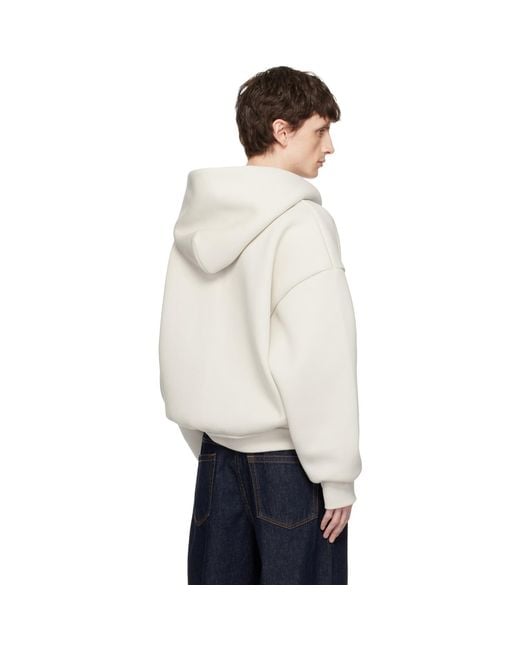 Seventh White Off- V2 Zipped Hoodie for men