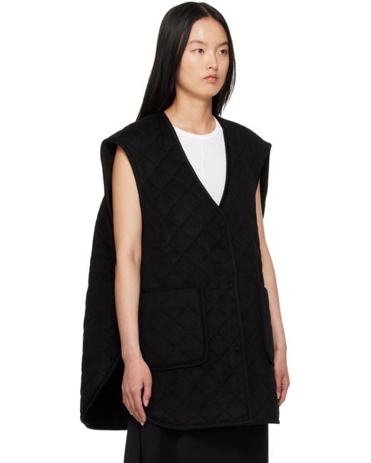 Totême  オーバーサイズ ベスト Black