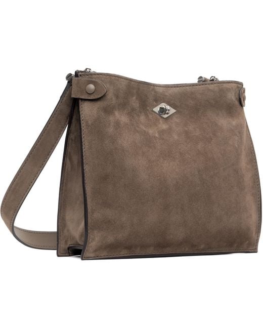 Metier Black Taupe Stowaway Crossbody Bag