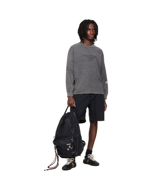 Song For The Mute Black 'Sftm/Academy' Gym Shorts for men