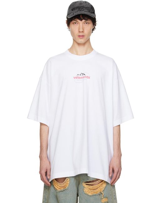 T-shirt spring water blanc Vetements pour homme en coloris White