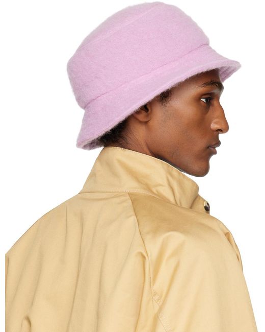 Marni Ssense Exclusive Pink Furry Bucket Hat for men