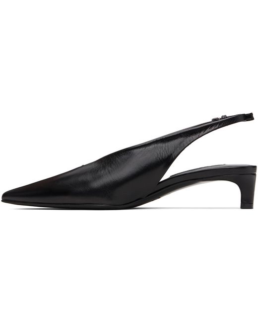 Jil Sander Black Slingback Heels