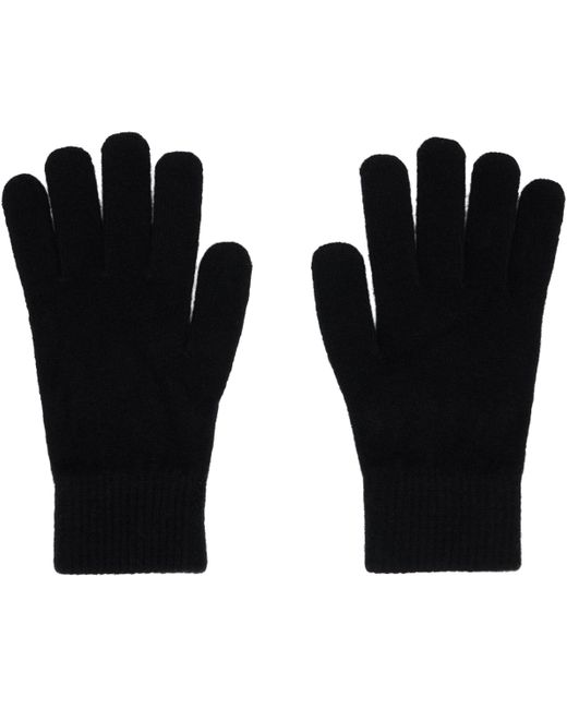 Gants Noirs En Laine Et Cachemire Yves Salomon en coloris Black
