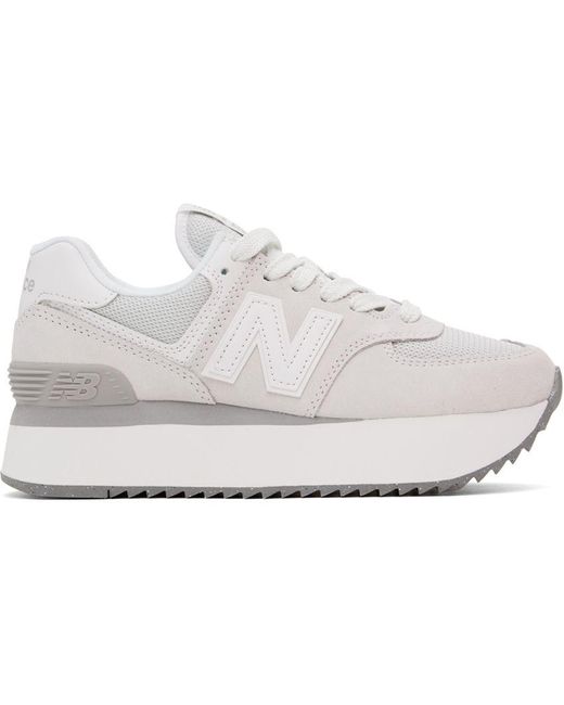 New Balance Off-white 574 Core Sneakers in Black | Lyst