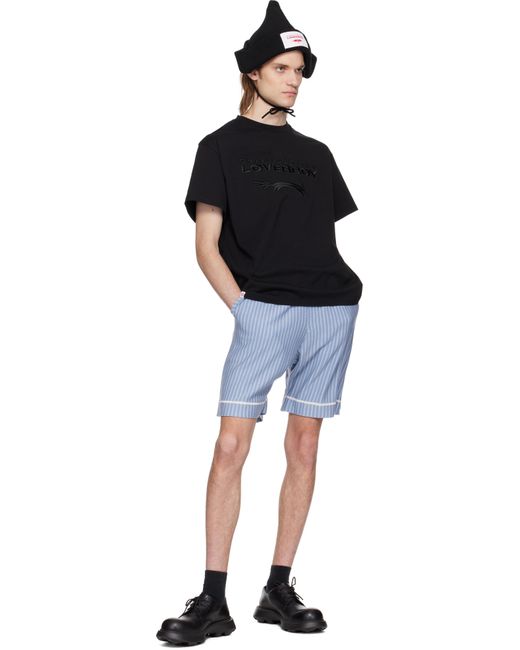 メンズ Charles Jeffrey ブラック ロゴ Tシャツ Black