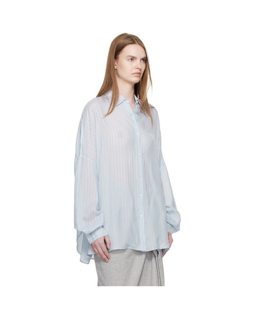 Dries Van Noten White Cotton Cocoon Shirt