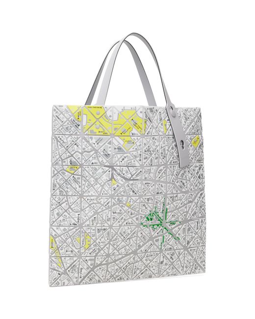 Issey Miyake Gray Map Tote for men