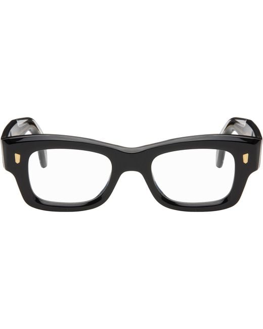 Cutler & Gross Black 1419 Rectangle Optical Glasses for men