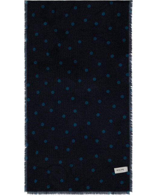 Paul Smith Blue Narcissus Scarf for men