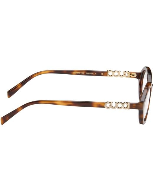 Gucci Black Oval Optical Glasses