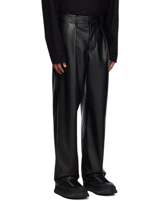 Pantalon baker noir en cuir synthétique Frankie Shop pour homme en coloris Black