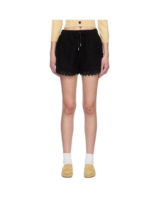 Isabel Marant Black Balyme Shorts