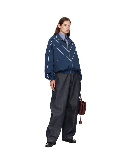 Willy Chavarria Blue Tapered Bad Girl Jeans