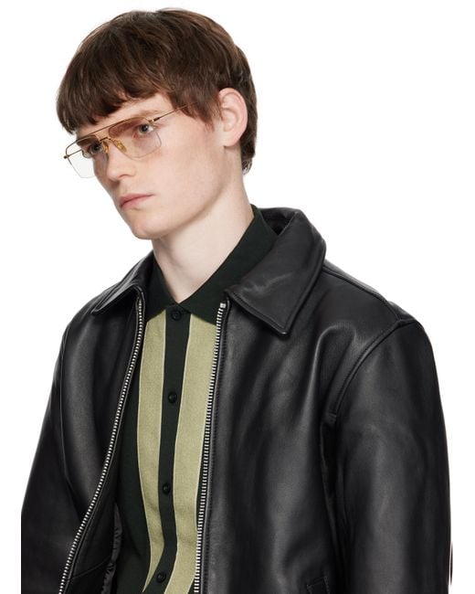 メンズ Dita Eyewear ゴールド Artoa.1 メガネ Black