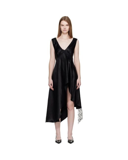 Collina Strada Black Tulip Midi Dress
