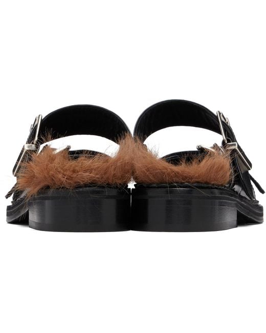 Simone Rocha Black Mary Jane Mule Loafers