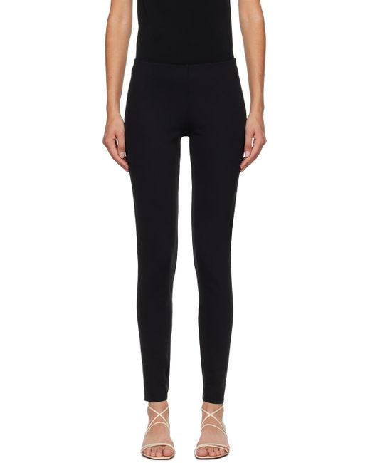 The Row Black Woolworth leggings