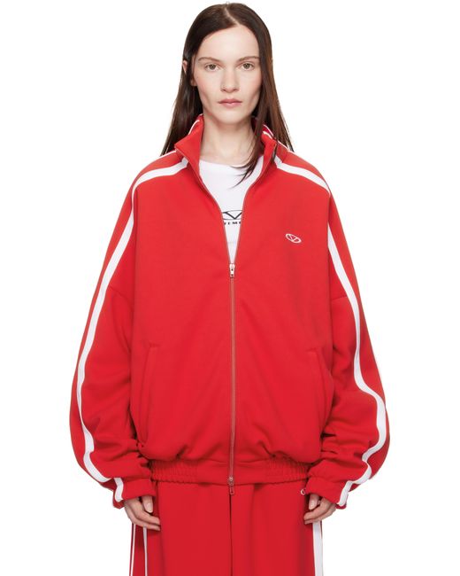 Vetements Red Oval Logo Gym Jacket