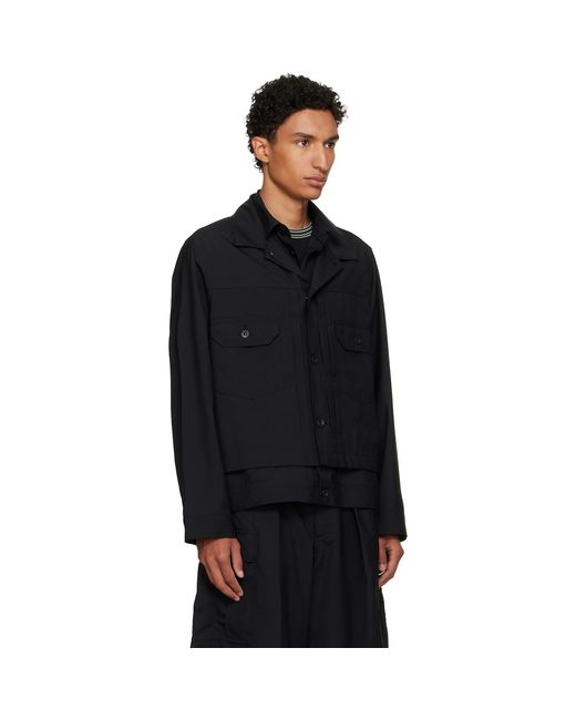 Sacai Black Suiting Jacket for men