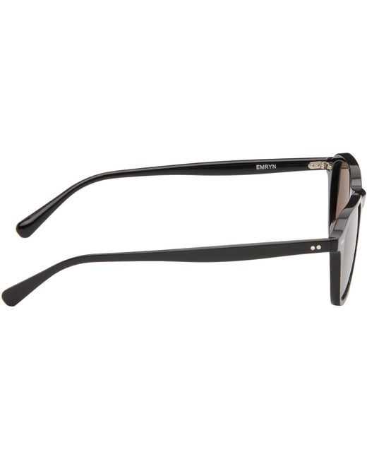 Oliver Peoples Black Emryn Sunglasses for men