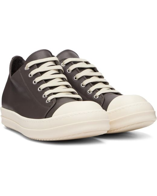 Rick Owens Gray Tower Low Sneaks Sneakers for men
