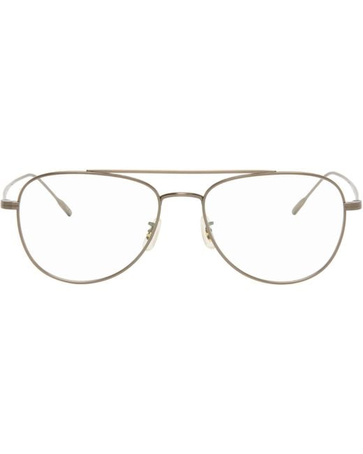 Oliver Peoples Black Bronze Stilson Glasses for men