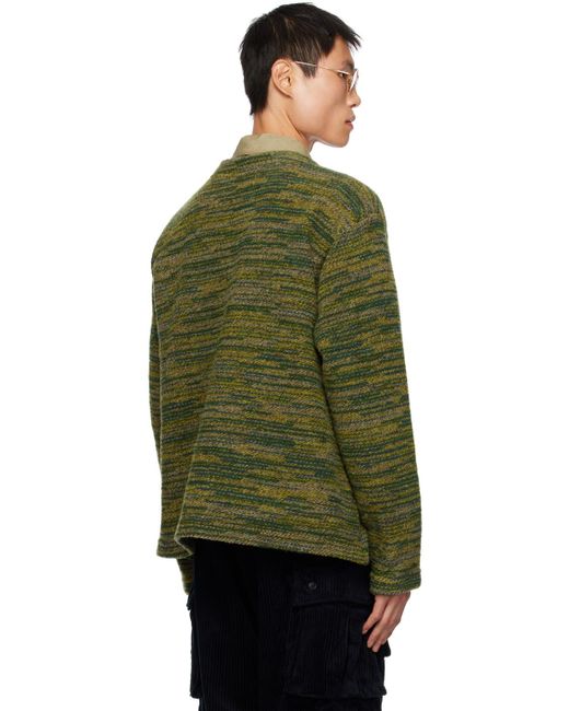 Engineered Garments Green Enginee Garments Button-up Cardigan for men