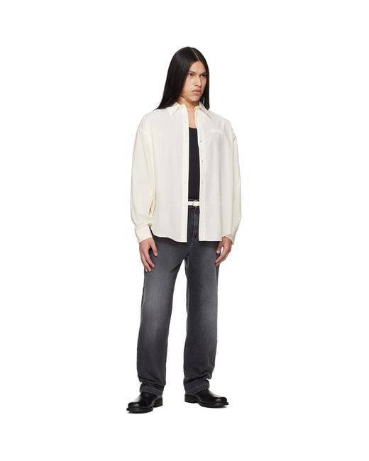 mfpen Black Off- Essay Shirt for men