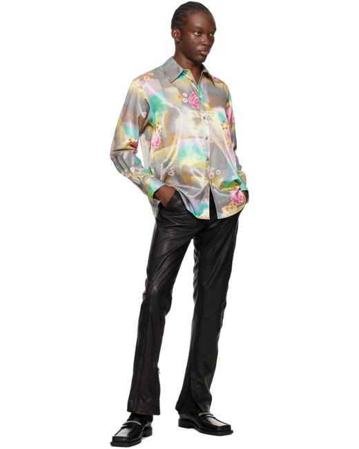 Martine Rose Black Multicolor Classic Shirt for men