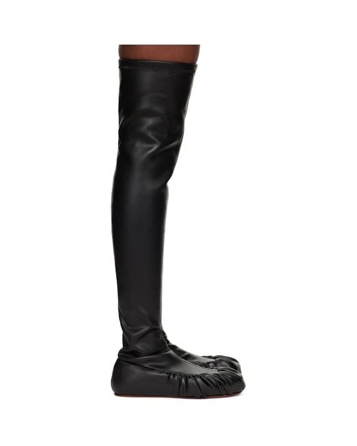 Yume Yume Black Overknee Ballerina Tall Boots