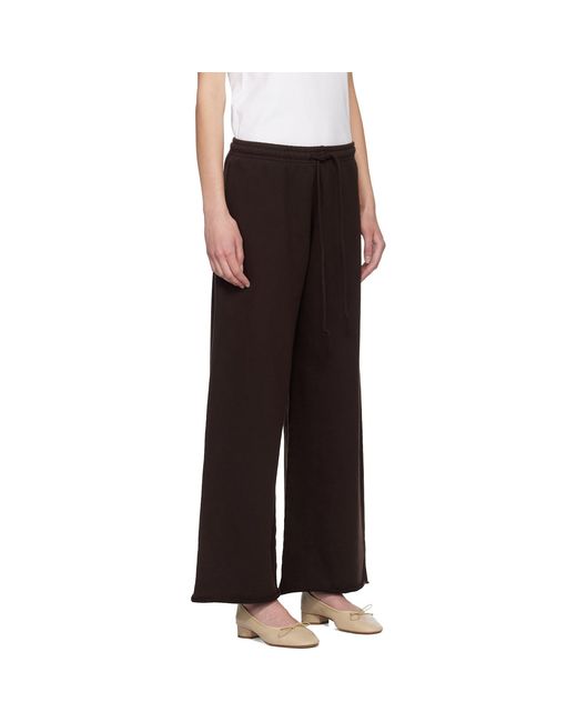 Leset Black Jamie Wide Leg Lounge Pants