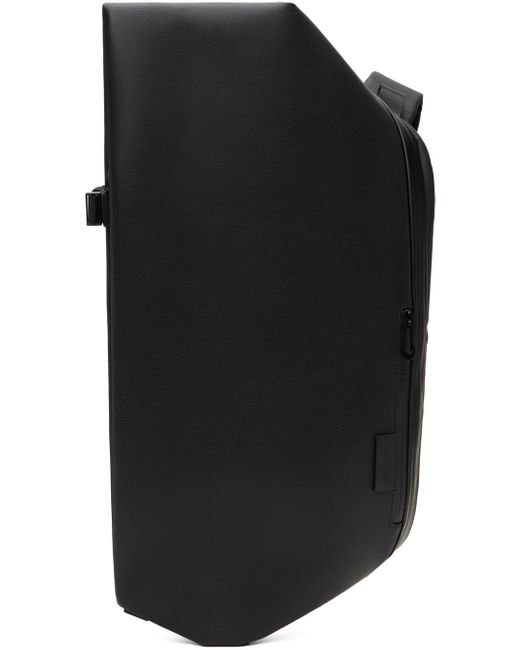 Côte&Ciel Black Isar M Allura Recycled Leather Backpack for men