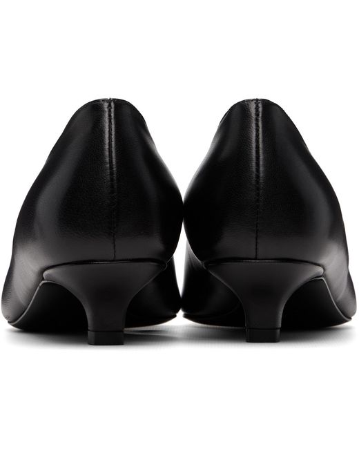 Totême  Black Sharp Nappa Kitten Heels