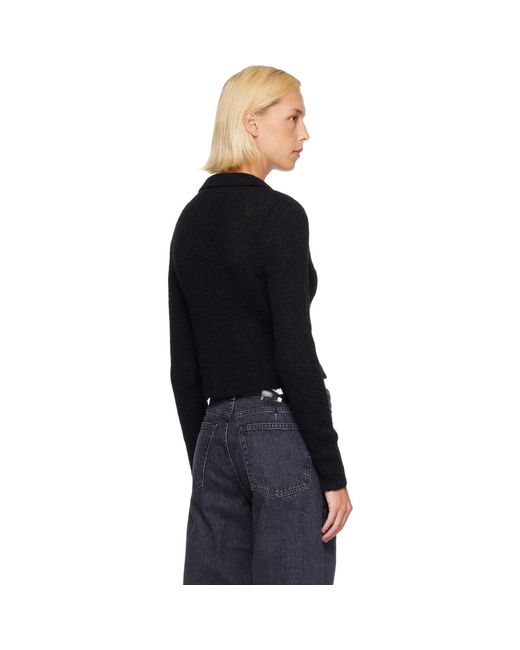 Our Legacy Black Mazzy Polo Cardigan