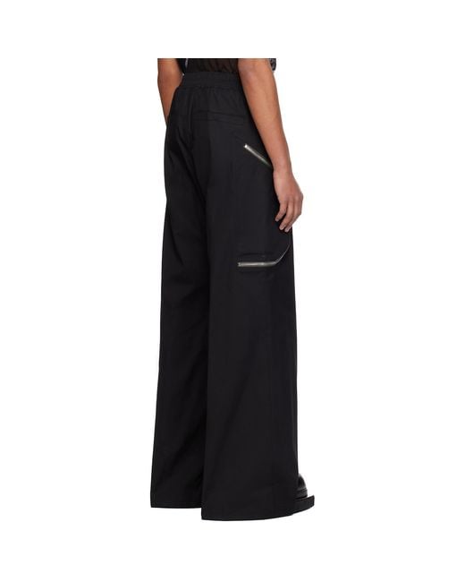 Rick Owens Black Temple Heizer Belas Cargo Pants for men