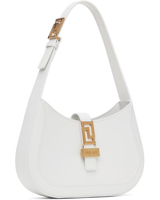 Versace ホワイト スモール グレカ ゴッデス バッグ White
