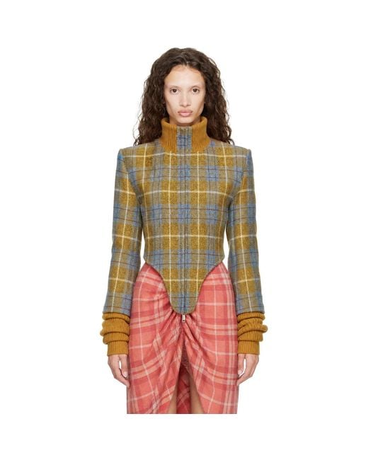 Vivienne Westwood Green Historical Bomber Jacket