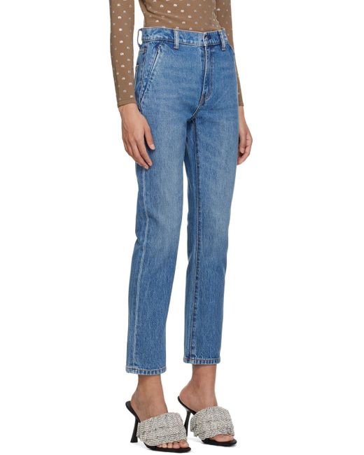 Alexander Wang Blue Stovepipe Jeans