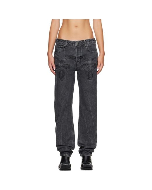 STEFAN COOKE Blue Braided Jeans
