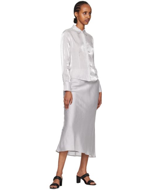 Third Form Metallic Untamed Bias Maxi Skirt