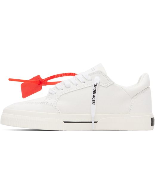 Off-White c/o Virgil Abloh Red Vulcanized Low Canvas Sneakers for men